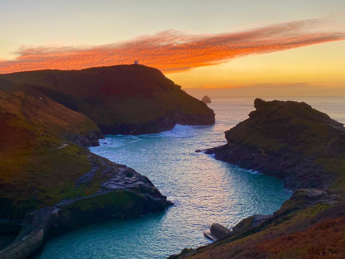 Polrunny Farm Sloe Cottage With A Sea View Boscastle Esterno foto
